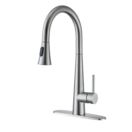 [Wholesale only] CF-15094 Nickel Kitchen Faucet Pull Down Sprayer-Arrisea