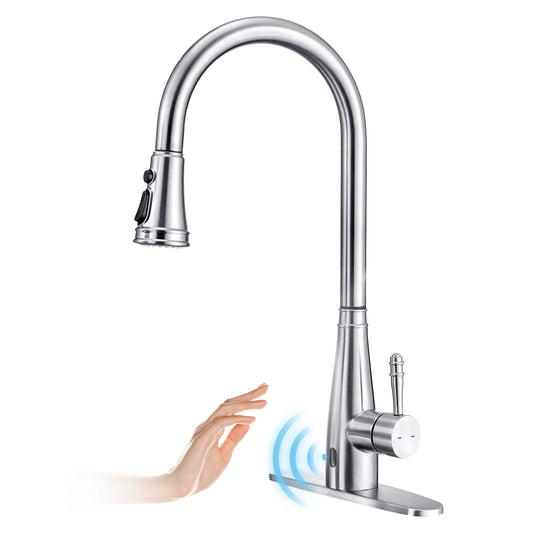 CF-15029 Touch And Infrared Sensing Faucet With Pull-down Sprayer-Arrisea