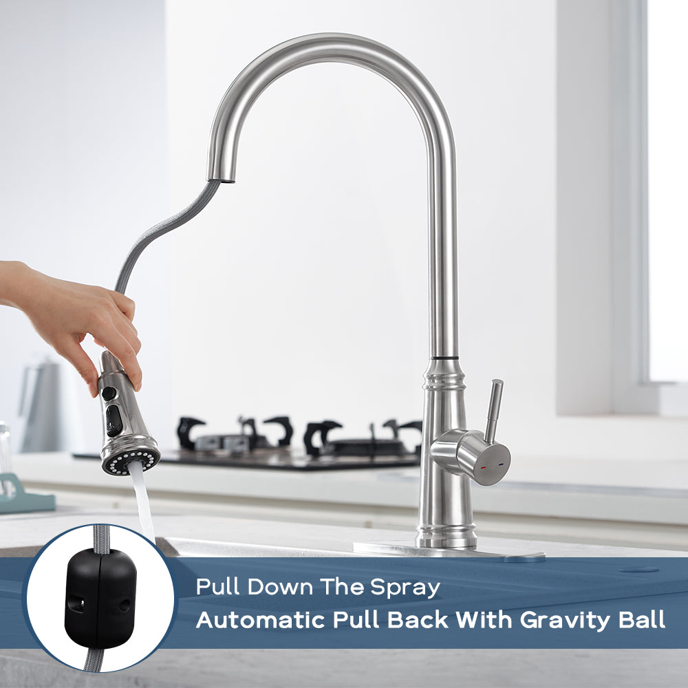 CF-15051 Touch Kitchen Faucet With Pull-down Sprayer