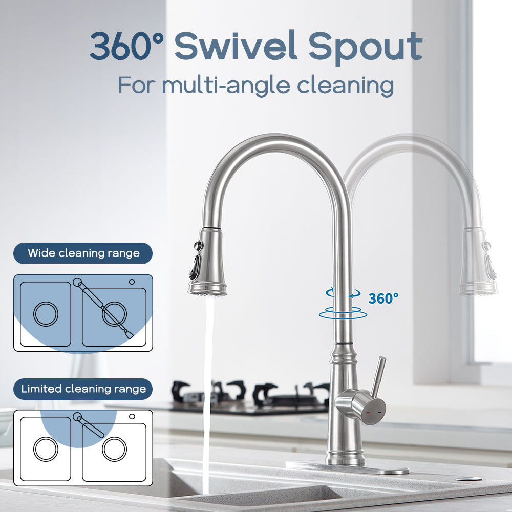 CF-15051 Touch Kitchen Faucet With Pull-down Sprayer