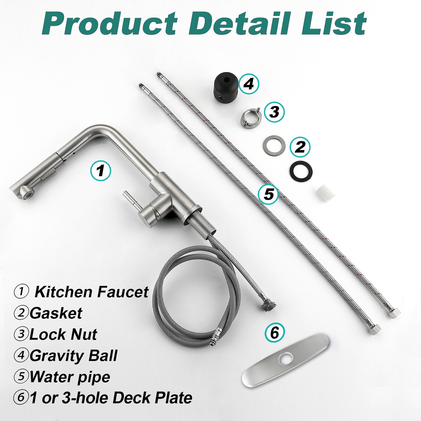 CF-15107 pull down kitchen faucet