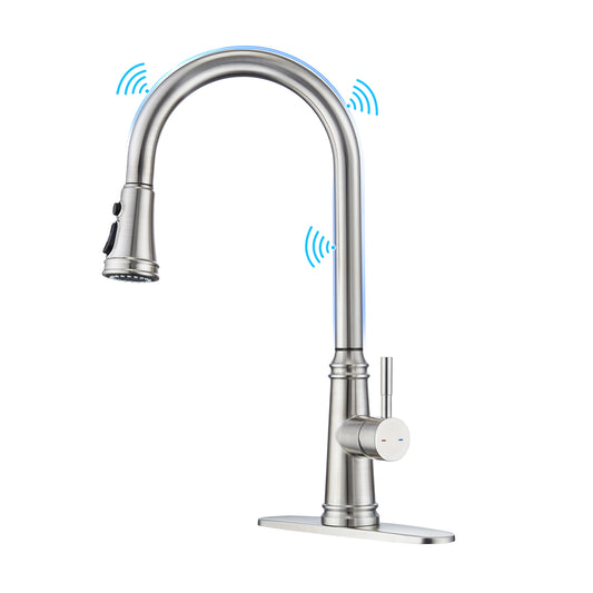 CF-15051 Touch Kitchen Faucet With Pull-down Sprayer-Arrisea