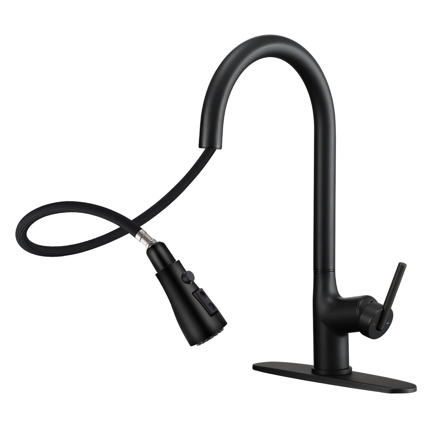 CF-15010 Black pull down kitchen faucet