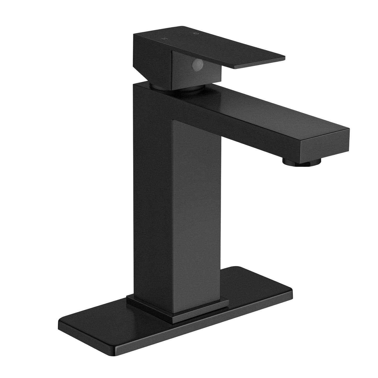 MP-11059 Black Deck-mount Hot And Cold Basin Faucet-Arrisea