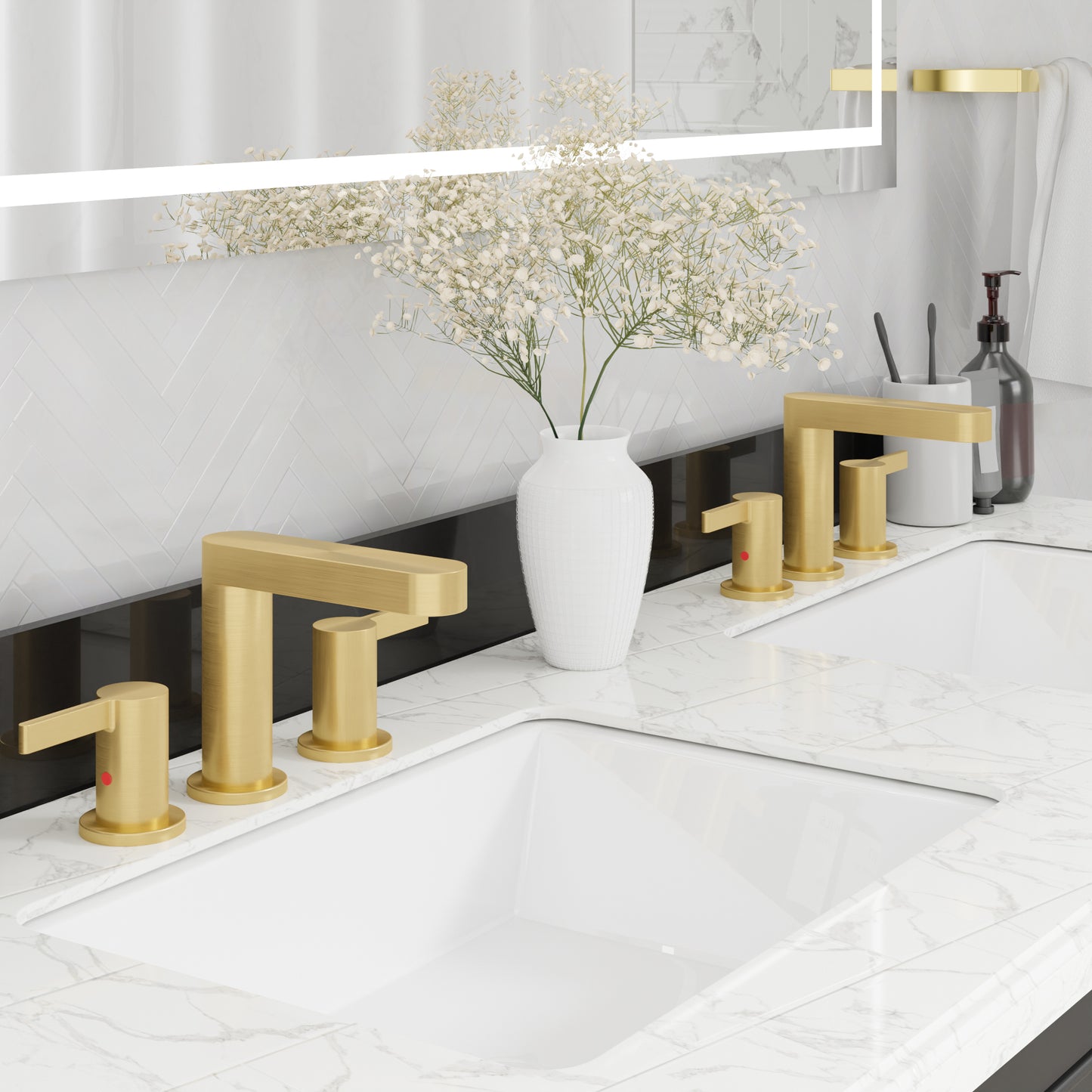 MP-21013 8''Widespread Basin Gold Faucet