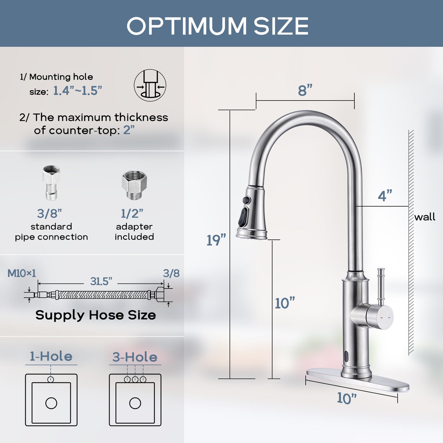 Touch Faucet Pull Down Kitchen Faucet CF-15026